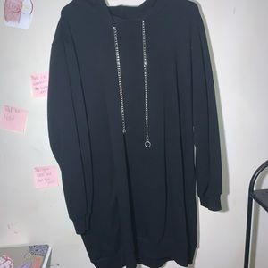 Forever21 Plus Size Chained-Hooded Tunic